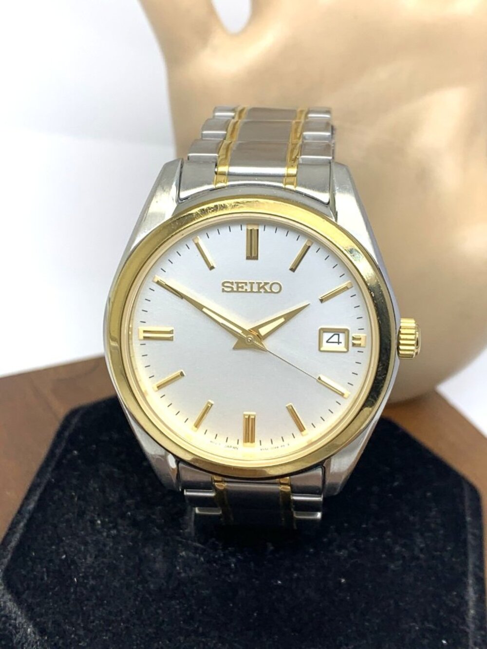 Seiko Men's Watch SUR312 Quartz Silver Dial Date Two Tone Stainless Steel 40mm